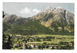 Austria Tyrol Panorama OberInntal Aerial View Telfs Gegen Die Hohe Munde Alps Postcard - Telfs