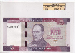 LIBERIA 5 DOLLARS 2016 P31a - Liberia