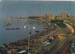 Delcampe - CARTOLINA  TARANTO PUGLIA SCORCIO PANORAMICO DI MAR PICCOLO NOTTURNO VIAGGIATA 1977    Y76 - Taranto