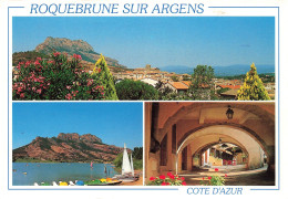 [-5%] FRANCE - Roquebrune Sur Argens - Vue Générale - Le Rocher - Les Vieilles Voûtes - Multivues - Carte Postale - Roquebrune-sur-Argens