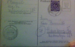 ! 1946 Notganzsache Hamburg Fuhlsbüttel, Bizone - Nooduitgaven Britse Zone