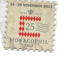 MONACO  Monacophil 2022 ; RARE , Obtenu Seulement Durant La Manifestation - Reclame