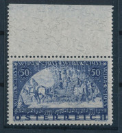 ** Ausztria 1933 WIPA Bélyeg Nagy Felső ívszéllel Mi 556 (Mi EUR 750.-) - Other & Unclassified