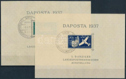 O Danzig 1937 DAPOSTA Blokkpár Mi 1-2 (Mi EUR 360.-) - Other & Unclassified