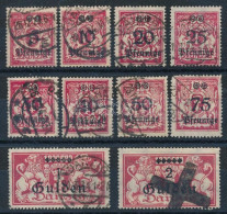O Danzig 1923 Felülnyomott értékek Mi 181-190 (Mi EUR 245.-) - Other & Unclassified