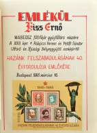 1985 Hazánk 40 éve Szabad Bélyegkiállítás Emlékkönyve - Other & Unclassified