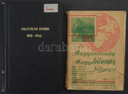 Filatéliai Kurír 1931-1933 + 1946 Székely Sándor: Magyarország Bélyegei (a Címlapon A Zöld Szín Kettős Nyomata) - Other & Unclassified