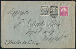 1926 Levél 2 X 500K és 8f Vegyes Bérmentesítéssel Balatonalmádiból Budapestre - Other & Unclassified
