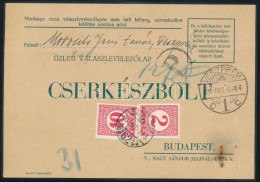 1931 Levelezőlap Veszprémből Budapestre, 12f Portóval - Other & Unclassified