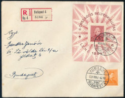 1934 LEHE Blokk Elsőnapi Ajánlott Levélen - Other & Unclassified
