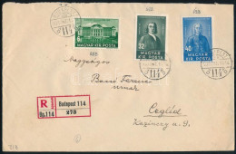 1938 Ajánlott Levél 78f Bérmentesítéssel Budapestről Ceglédre - Other & Unclassified