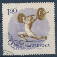 O 1956 Olimpia Melbourne 1,50Ft Végigfutó Papírránccal - Other & Unclassified