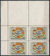 ** 1957 Nagy Októberi Szocialista Forradalom (IV.) 60f Négyestömb ívsarki Darab 12-es Fogazással - Other & Unclassified