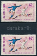 ** 1966 Labdarúgó Világbajnokság II. - Anglia 60f 2 Db Bélyeg Eltérő Színárnyalattal, Az Egyik Elfogazva - Other & Unclassified