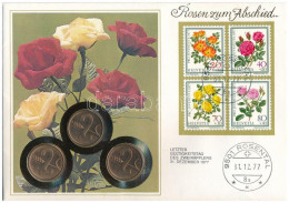 Svájc 1974. 2r Bronz (3x) Felbélyegzett Borítékon, Bélyegzéssel T:UNC Patina, A Boríték Enyhén Sérült Switzerland 1974.  - Unclassified