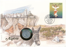 Algéria 1977. 5c Al "FAO" Felbélyegzett Borítékban, Bélyegzéssel, Német Nyelvű Leírással T:UNC Algeria 1977. 5 Centimes  - Unclassified