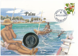 Amerikai Egyesült Államok / Palau 1987. 25c Felbélyegzett Borítékban, Bélyegzéssel, Német Nyelvű Leírással T:UNC USA / P - Unclassified