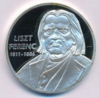 Ifj. Szlávics László (1959-) 2011. "Nagy Magyarok / Liszt Ferenc" Ezüstözött Cu Emlékérem Tanúsítvánnyal (40mm) T:PP - Unclassified