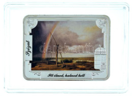 DN "A Szózat Emlékérmeken - 2. Versszak" Ezüstözött, Multicolor Rézötvözet Emlékérem (36x46mm) T:PP Patina - Unclassified