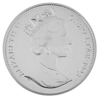Gibraltár 1993. 1C Ag "II. Erzsébet / Lillehammer Téli Olimpia - Korcsolyázók" T:PP / Gibraltar 1993. 1 Crown Ag "Elisab - Unclassified