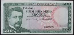 Islande - 500 Kronur - 1961 - PICK 45a.7 - NEUF - Islande