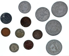 12db-os Vegyes, Német, Francia, Osztrák és Szerb érme, Közte 1897G 5pf Cu-Ni T:XF-F 12pcs Mixed, German, French, Austria - Unclassified