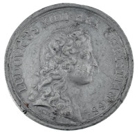 Franciaország 1658. "XIV. Lajos Calais-i Gyógyulására" Sn Emlékérem. Szign: I. Mauger (22,27g/41mm) T:VF Ph. / France 16 - Unclassified