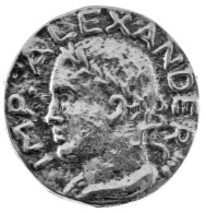DN "IMP ALEXANDER" Római érme Mintájára Készült Fém Kitűző (26mm) T:AU - Unclassified