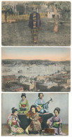 ** 3 Db RÉGI Japán Képeslap / 3 Pre-1945 Japanese Postcards - Unclassified