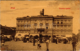 ** T3 Arad, Színház épület, Piac, Gyermek és Életbiztosító Intézet, Mihalik József és Limbeck János és Fia üzlete. W. L. - Unclassified