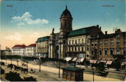 T2/T3 1916 Arad, Andrássy Tér. Kerpel Izsó Kiadása / Square + Portóbélyeg (EK) - Unclassified