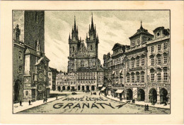 ** T2/T3 Praha, Prague, Prag; Pravé Ceské Granáty, Klenotník Ig. Al. Kerlitzky, St. Kynzl, J.Z. Schütz, Binder / Altstäd - Unclassified
