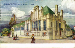 T2/T3 1908 Praha, Prag, Prague; Jubilejní Vystava V Praze 1908, Pavilon Mest Komorního Obvodu Prazského, Architekt Jirí  - Unclassified