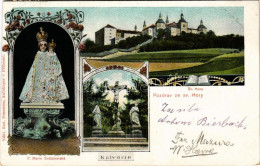 T3/T4 Svatá Hora (Príbram), P. Maria Svatohorská, Kalvarie, Sv. Hora / Monastery, Calvary. Art Nouveau, Floral (cut) - Unclassified