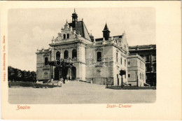 * T1/T2 Znojmo, Znaim; Stadt. Theater. Verlag Buchhandlung Loos / Theatre - Unclassified