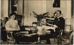 * T2 Prins Carol Och Prinsessan Ingeborg I Sitt Hem / Swedish Royal Family - Unclassified