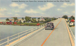 OVERSEAS HIGHWAY OVER PIGEON KEY,BETWEEN THE MAINLAND AND KEY WEST,FLORIDA - EDIT PHOTO BY HAMILTON WRIGHT. JR. - Key West & The Keys