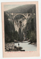 Solis - Brücke, Albula Bahn Im Schynpass. Höhe 90 M. // Alte Ansichtskarte - Tiefencastel