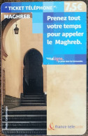 Carte De Recharge - Ticket Téléphone Maghreb 7,5€ France 03/2007 ~200 - 2007