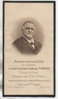 Delcampe - FAIRE-PART Du Décès De Julien-Victor-Charles THIRIEZ En 1913 - Overlijden