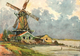 Delcampe - CPSM - MOULIN à VENT Région De Monnickendam - Illustration Signée - Edition Stehli - Windmühlen