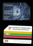 Carta Telefonica Lituania - Bankas Snoras - Lituania