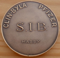 D3-008 Médaille Bronze SIB Clin Byla Pfizer Au Dos Sib-Bila - Altri & Non Classificati