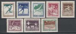 Delcampe - HONGRIE - 1925 - SERIE COMPLETE SPORTS YVERT N°371/378 ** MNH - COTE = 90 EUR. - Ungebraucht
