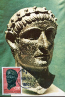 X3602 Jugoslavia, Maximum Card 1972 Bronze Sculpture Of Head Of Emperor Constantine - Maximum Cards