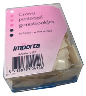 IMPORTA - Doosje Met 700 Crown Gomstrookjes. - Stamp Tongs, Magnifiers And Microscopes