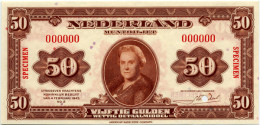 Nederland - 50 Gulden 1943 - Specimen - UNC - [6] Fakes & Specimens
