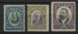 CUBA 1910 N° 156 + 157 + 159 Neufs * (MH) Cote 43,25 € TB Voir Suite - Ungebraucht