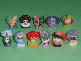 TB123 / Fève / Série De Fèves Complète : Masque , Les Masques 2009  " Mat " - Autres & Non Classés