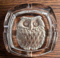 Cendrier En Verre "hibou / Chouette" - Glass